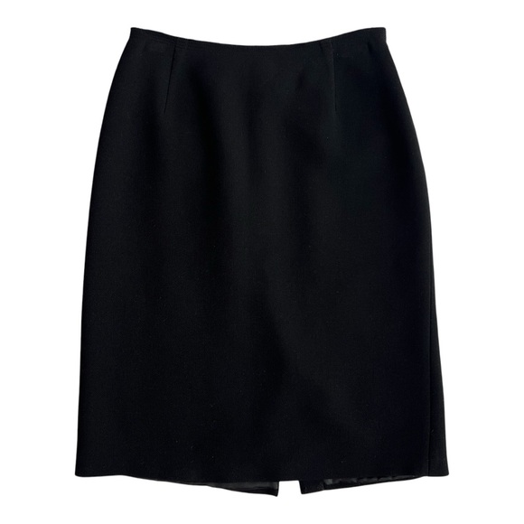Prada Black Virgin Wool Pencil Skirt 40 - Picture 1 of 3